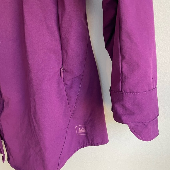 REI Women's Purple Hiking Button Front Shirt Size M - Picture 4 of 8
